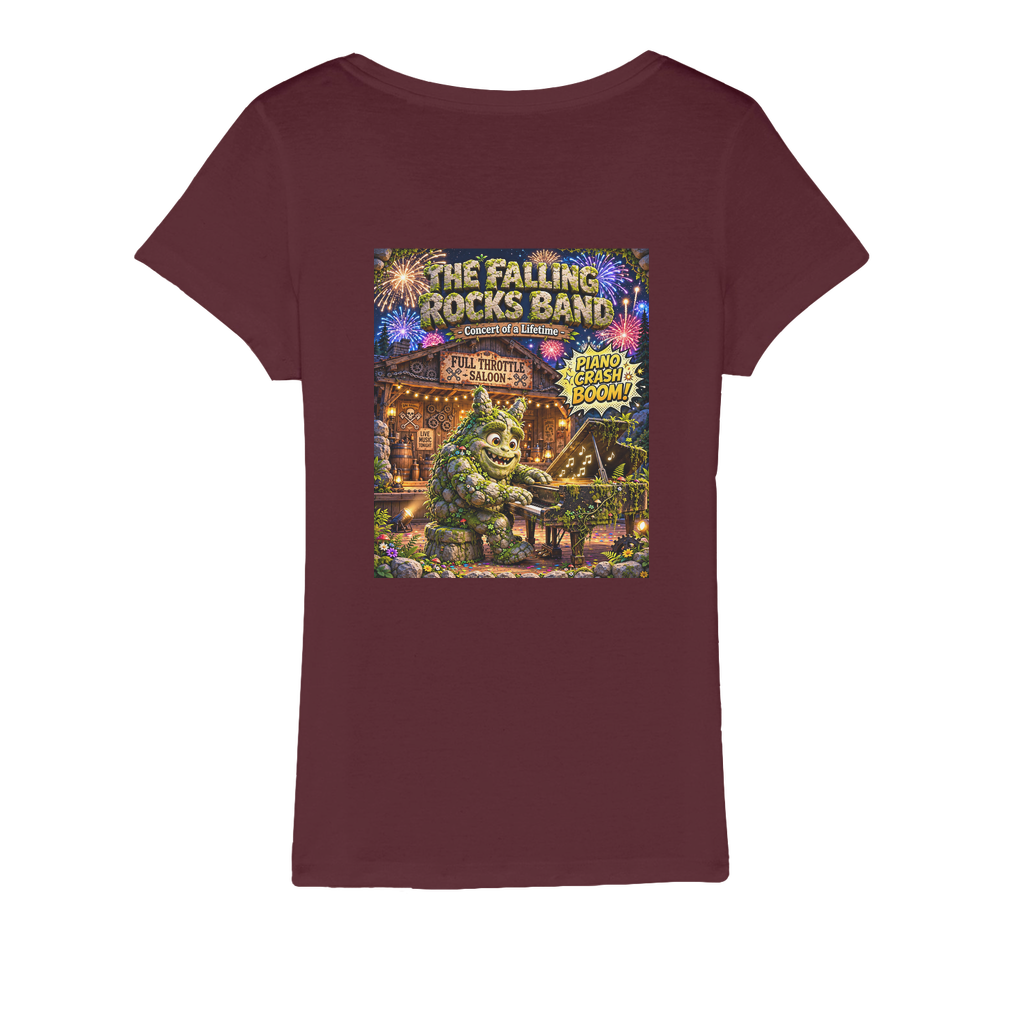 Falling Rocks COllection Organic Jersey Womens T-Shirt