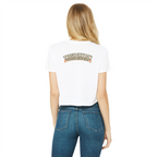 Trash Can Row – Classic Women's Cropped Raw Edge T-Shirt