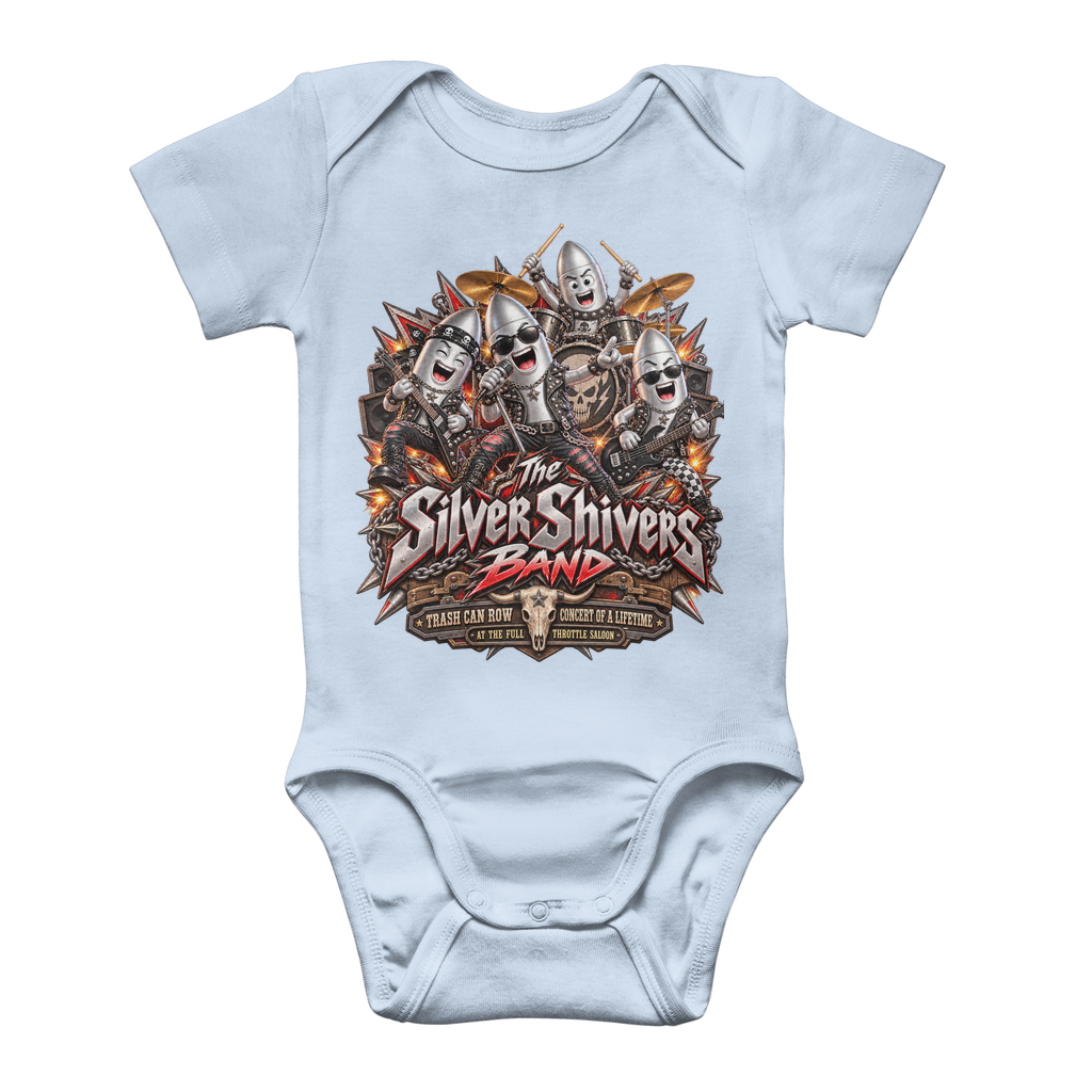 The Silver Shivers Band Classic Baby Onesie Bodysuit