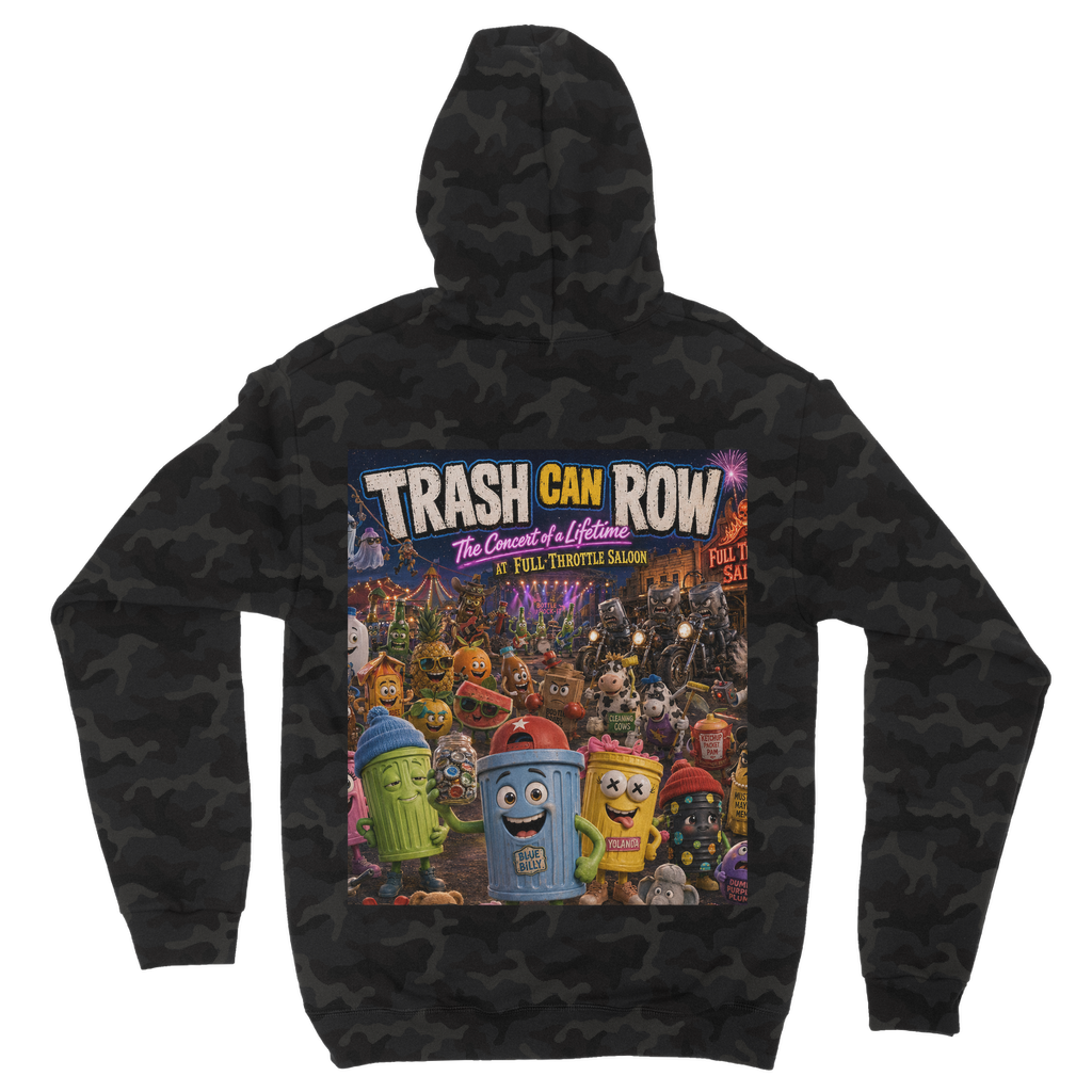 Trash Can Row: Concert for a Lifetime – Camouflage Adult Hoodie