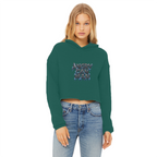 ANGRY CAN MAN 2.0 Ladies Cropped Raw Edge Hoodie