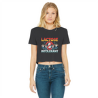 AOB Classic Women's Cropped Raw Edge T-Shirt