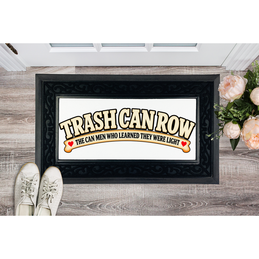 Trash Can Row Sublimation Heavy Duty Door Mat