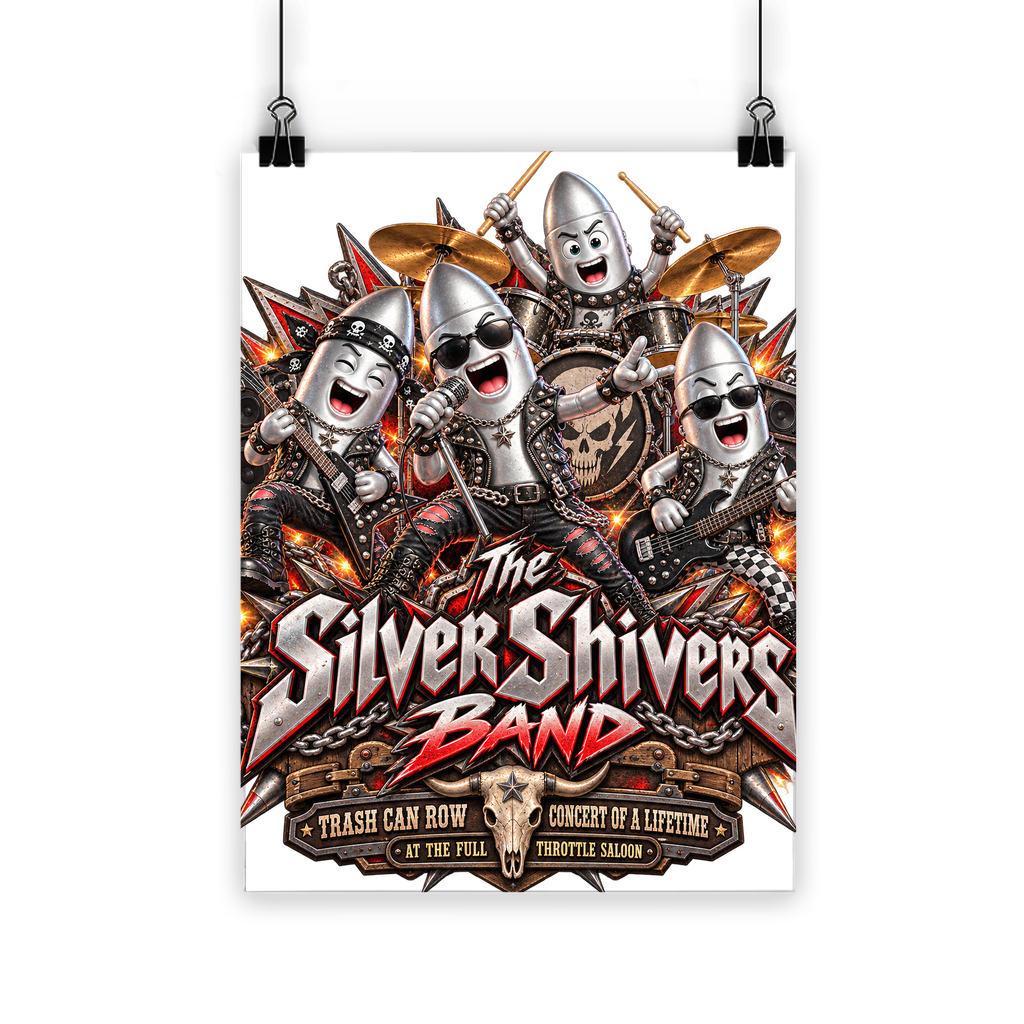 The Silver Shivers Band Classic Poster