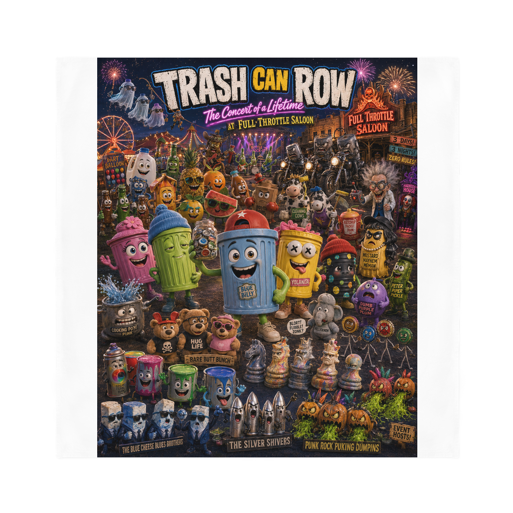 Trash Can Row: Concert for a Lifetime – Sublimation Bandana