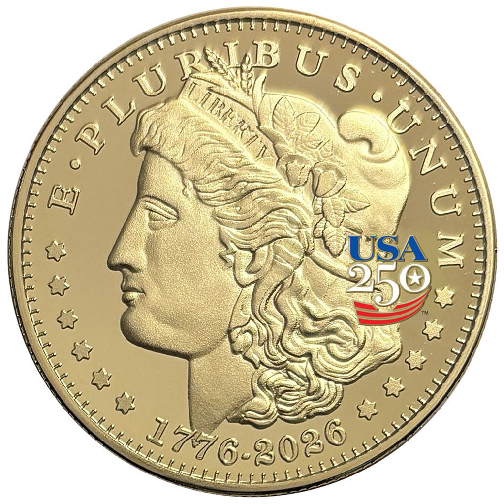 America's 250th Anniversary Morgan Dollar Golden Proof Coin