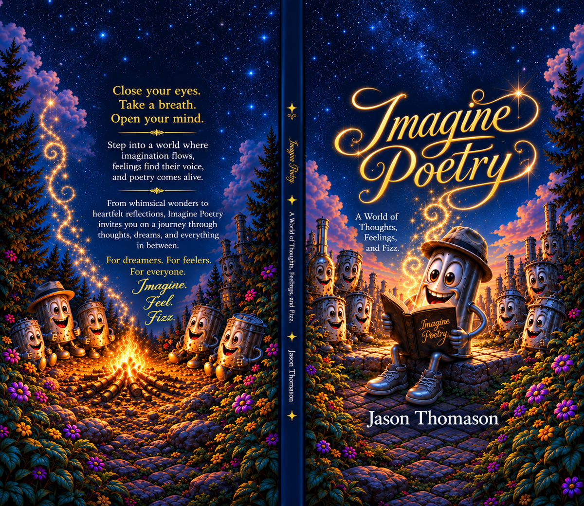 Imagine Poetry full wrap cover
