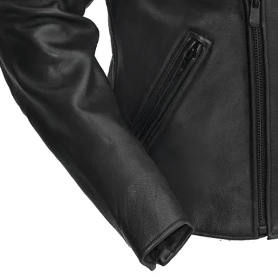 Night Rider Men's Motorcycle Leather Jacket