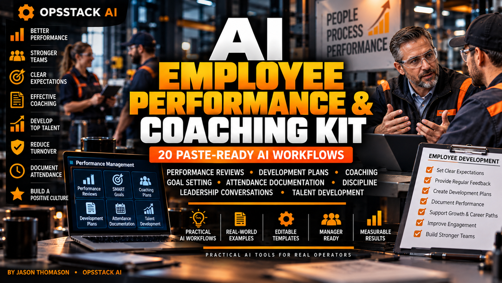 OpsStack AI Employee Performance and Coaching Kit paid cover