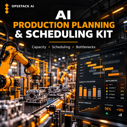 OpsStack AI Production Planning & Scheduling — Gumroad matching paid thumbnail