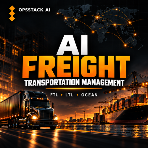 OpsStack AI Freight & Transportation paid thumbnail matched to Gumroad