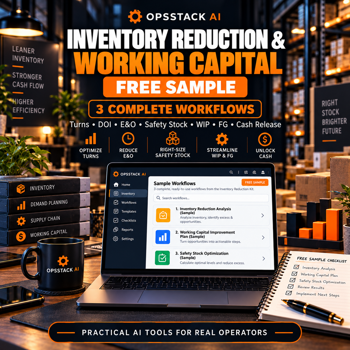 OpsStack AI Inventory Reduction and Working Capital — Paid Kit Thumbnail