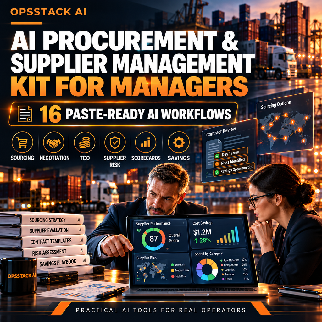 OpsStack AI Procurement and Supplier Management paid thumbnail
