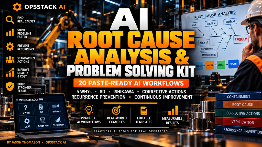 OpsStack AI Root Cause Analysis and Problem Solving Kit cover