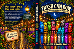 Trash Can Row full wrap book cover