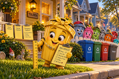 Trash Can Row - Yolanda's Colorful Row Checklist